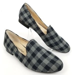Soft Surroundings NWOT Plaid Flannel Flats Sz 6.5